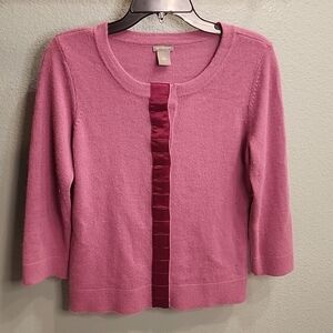 Ann Taylor Wool Sweater Mauve Medium